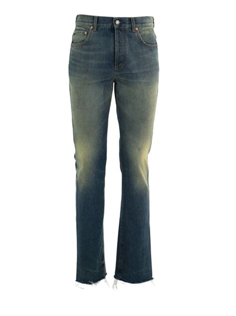 gucci pantaloni uomo fiori|gucci jeans for women.